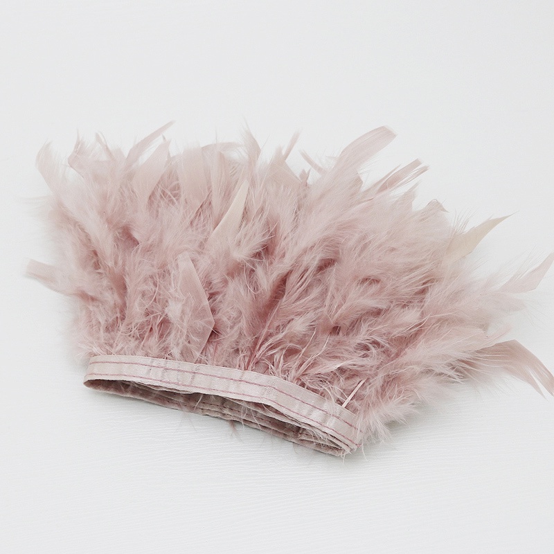 (1m/包)天然公雞羽毛裝飾服裝裙子下擺縫製房間裝飾流蘇工藝品