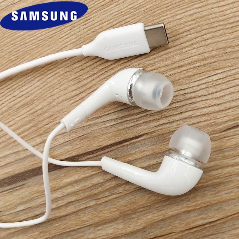 SAMSUNG 原裝三星 C 型耳機入耳式有線麥克風音量控制 USB-C 耳機適用於 Galaxy A90 A80 A6