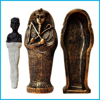 埃及木乃伊雕塑古代木乃伊雕塑人物樹脂裝飾品歷史木乃伊雕塑草坪花園 hjuth