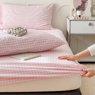 【純棉】經典款格子床包 100% 純棉床單 單人/雙人/雙人加大床單 枕套 床墊保護套 精梳棉床包