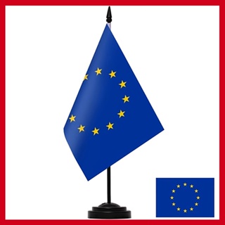 歐盟國旗豪華桌旗套裝歐洲聯合桌面旗幟