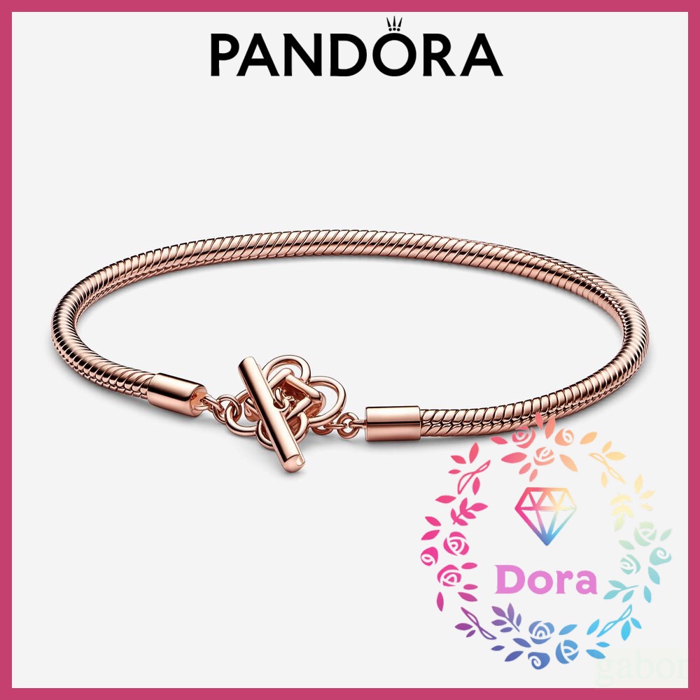 Dora Shop❤Pandora潘朵拉 Pandora Moments 平安結 T 字扣蛇形手鏈 582419C01