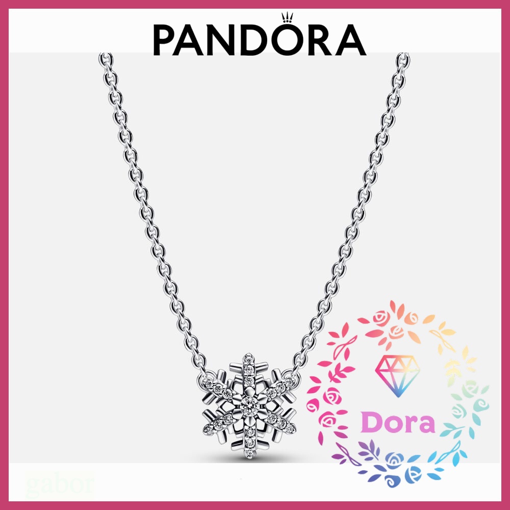 Dora Shop❤Pandora潘朵拉 璀璨雪花吊墜項鏈  情侶 祝福 輕奢 情人節 禮物392371C01