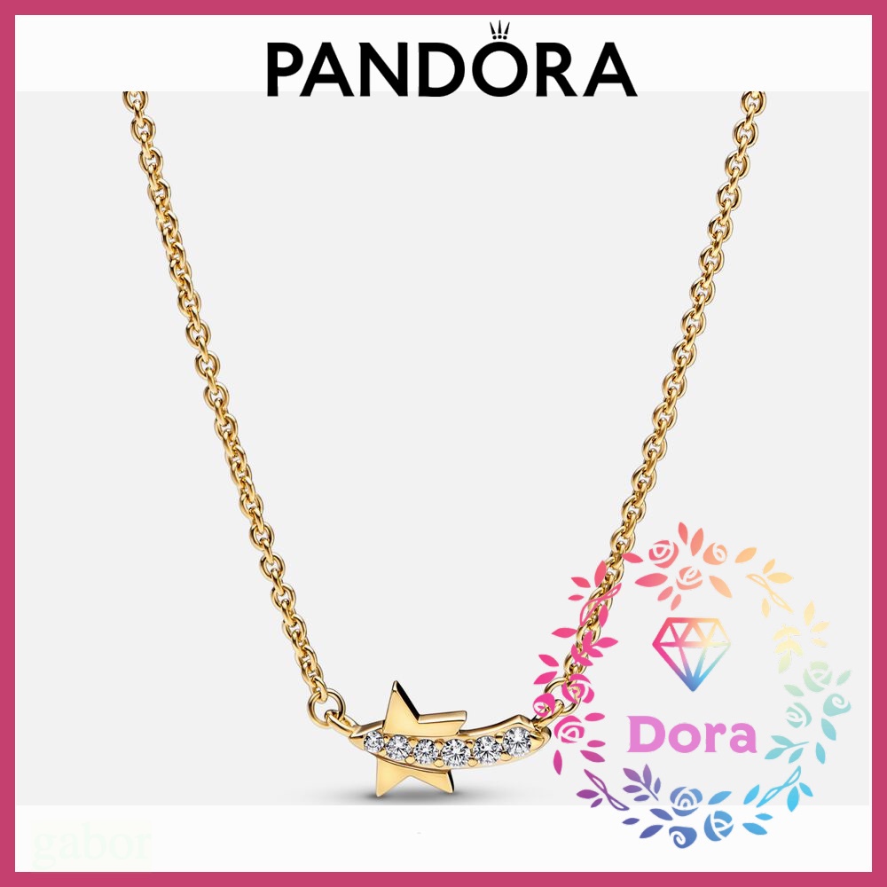 Dora Shop❤Pandora潘朵拉  流星密鑲項鍊 情侶 祝福 輕奢 情人節 禮物362374C01