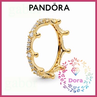 Dora Shop❤ Pandora潘朵拉 透明閃亮皇冠戒指 簡約 情侶 祝福 輕奢 情人節 氣質167119CZ