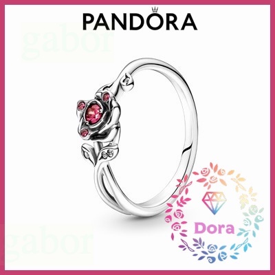 Dora Shop❤ Pandora潘朵拉 美女與野獸玫瑰戒指 愛情 情侶 情人節 禮物190017C01