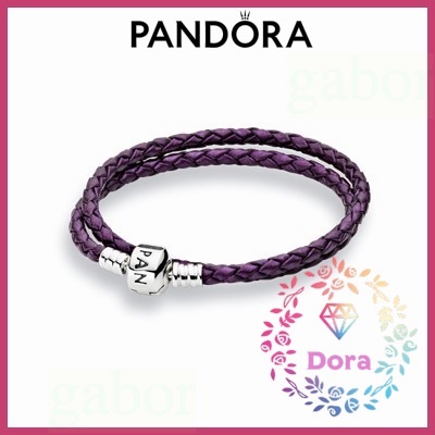 Dora Shop❤ Pandora潘朵拉 Moments 雙編織皮革手鍊  情人節 禮物590705CPE-D