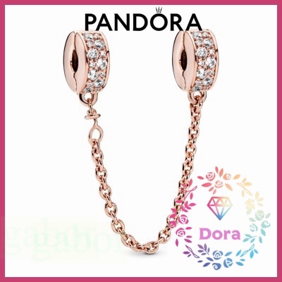 Dora Shop❤Pandora潘朵拉密鑲透明寶石安全鏈  情侶 祝福 輕奢 情人節 禮物786322CZ