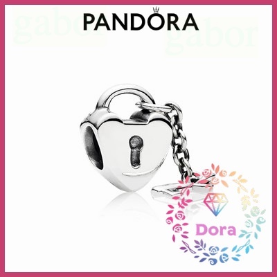 Dora Shop❤ Pandora 潘朵拉 心鎖和鑰匙串飾 簡約 情侶 祝福 輕奢 情人節 790971