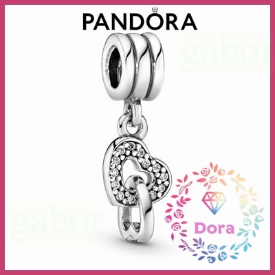 Dora Shop❤ Pandora 潘朵拉 互鎖心形吊飾 簡約 情侶 祝福 輕奢 情人節791242CZ