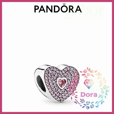 Dora Shop❤ Pandora 潘朵拉 心形銀色串飾 簡約 情侶 祝福791555CZS