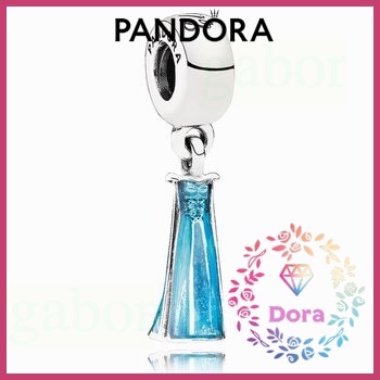 Dora Shop❤ Pandora 潘朵拉 迪士尼 Elsa 連衣裙銀色 吊墜 情侶 791590EN