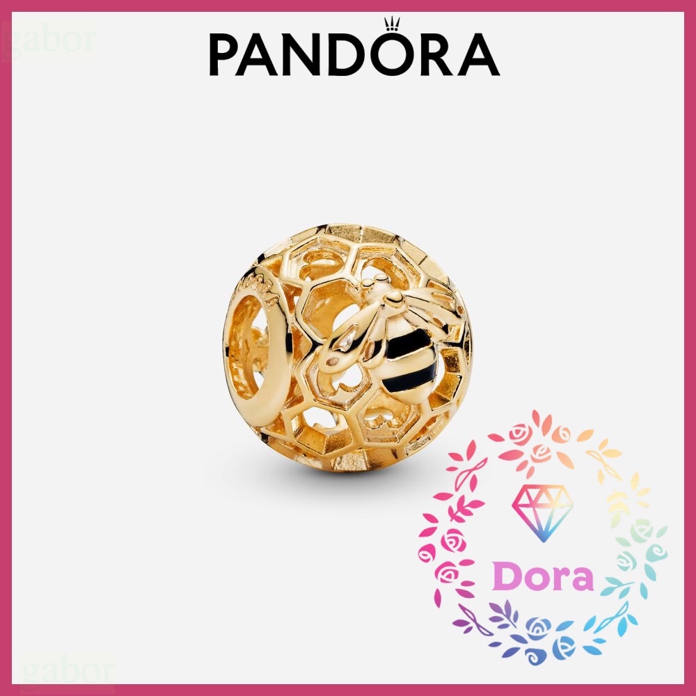 Dora Shop❤ Pandora 潘朵拉 蜜蜂與蜂巢花紋串飾  情侶 祝福 情人節 禮物767023EN16