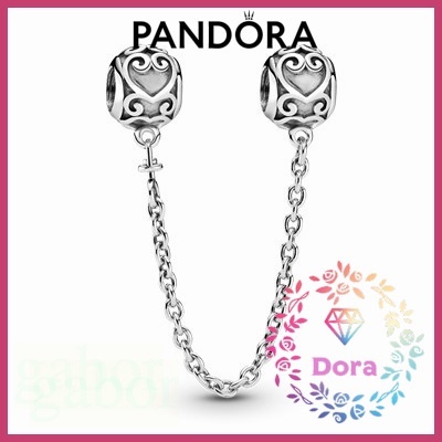 Dora Shop❤ Pandora 潘朵拉 Ornate Hearts 安全鏈 簡約 情侶 祝福 輕奢 797036