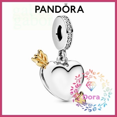 Dora Shop❤ Pandora 潘朵拉 Loved Heart &amp; Arrow 吊飾 簡約 情侶767816CZ