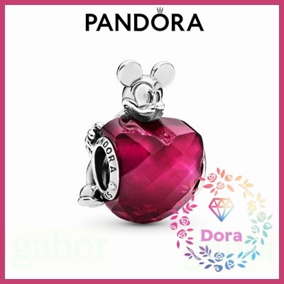Dora Shop❤ Pandora 潘朵拉 迪士尼米老鼠和心形吊飾 愛情 情侶 祝福 情人節 禮物797168NFR
