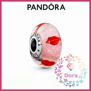 Dora Shop❤ Pandora 潘朵拉 Red Lips Murano 琉璃串飾 情侶 情人節 796598