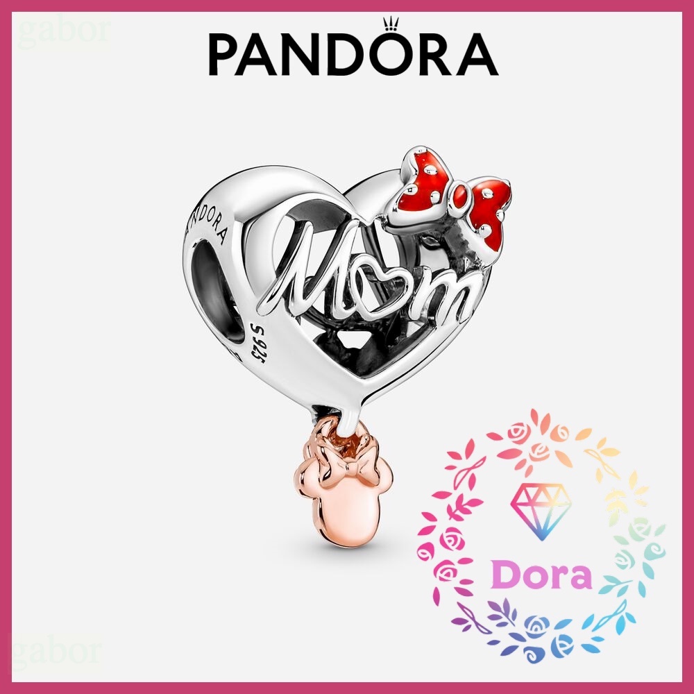 Dora Shop❤ Pandora潘朵拉 迪士尼米妮老鼠「Mum」心形吊飾  情侶 情人節 禮物781142C01