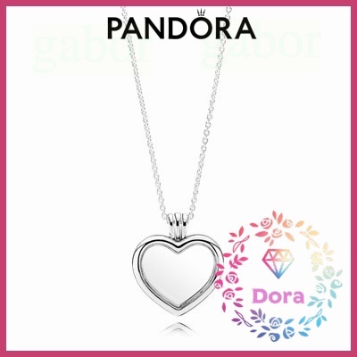 Dora Shop❤ Pandora潘朵拉 心形吊墜項鍊 愛情 情侶 祝福 輕奢 情人節 禮物590544-60