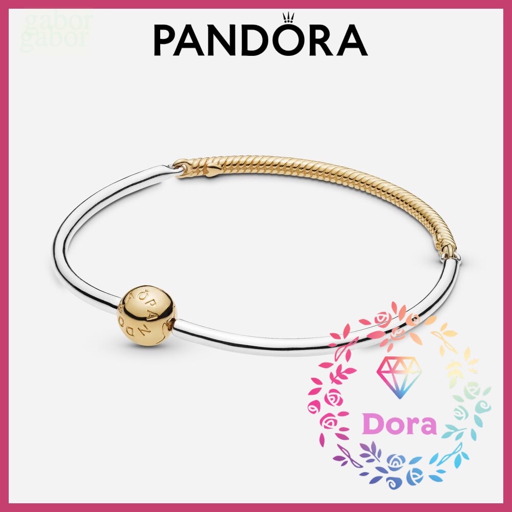 Dora Shop❤ Pandora 潘朵拉 Moments三節鏈手鐲  情侶 祝福 輕奢 情人節 568143