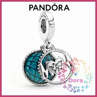 Dora Shop❤ Pandora潘朵拉 「Mum」字樣閃爍地球吊飾  情侶 祝福 輕奢 情人節799368C01
