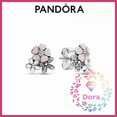 Dora Shop❤ Pandora 潘朵拉 粉色花朵耳釘  情侶 祝福 輕奢 情人節 禮物290686ENMX