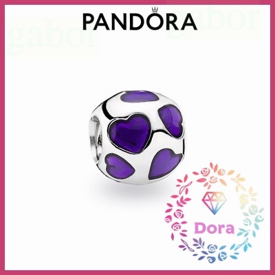 Dora Shop❤ Pandora 潘朵拉 紫心心形串飾 愛情 情侶情人節 禮物790543EN13