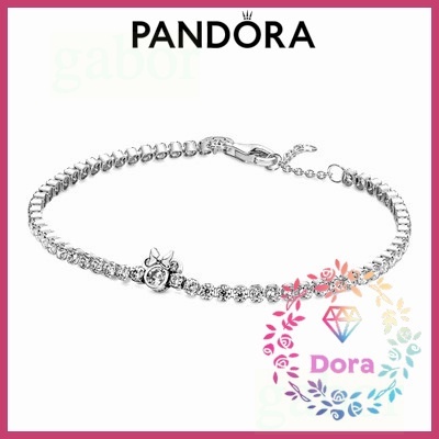 Dora Shop❤ Pandora潘朵拉 迪士尼米妮造型密鑲寶石手鏈  情侶 祝福 輕奢 情人節590107C01