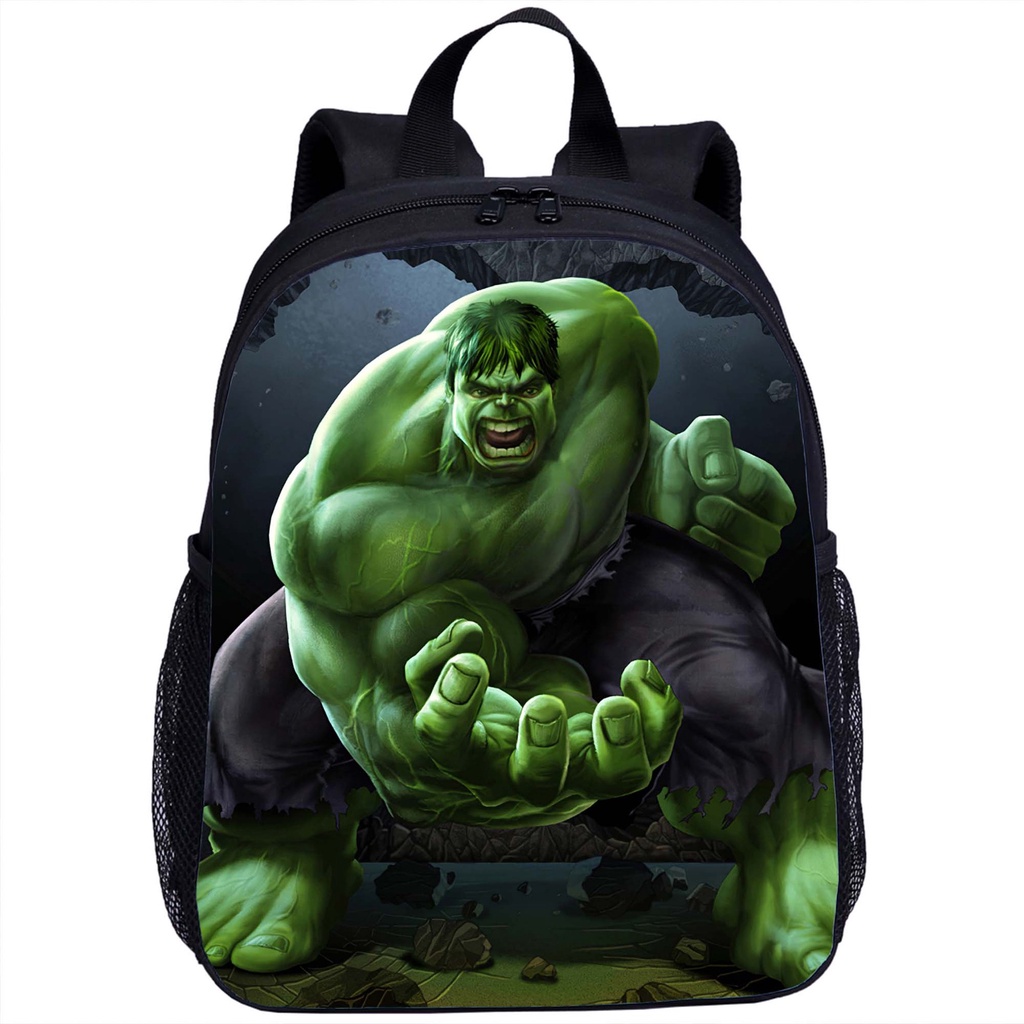 綠巨人浩克書包 幼兒園書包 13寸學前兒童迷你書包 雙肩包 護脊減負後背包