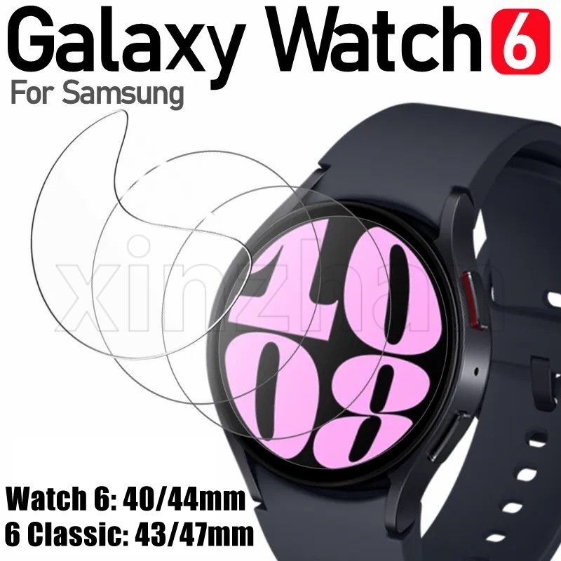 SAMSUNG 非玻璃軟智能手錶膜兼容三星 Galaxy Watch 6/6 經典/防油防刮保護膜/水凝膠膜屏幕保護膜