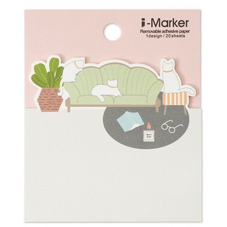 i-Marker貓咪便利貼/ 白貓 eslite誠品