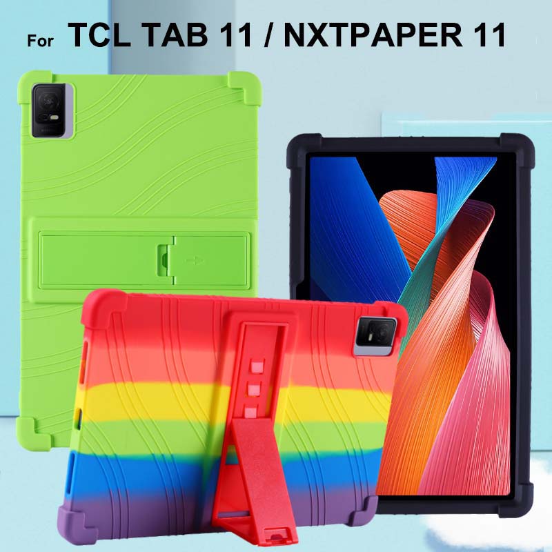 空壓殼適用於 TCL TAB 11 NXTPAPER 11 軟硅髒錢防摔防震保護套 TCLTAB11 支架站立平板保護殼