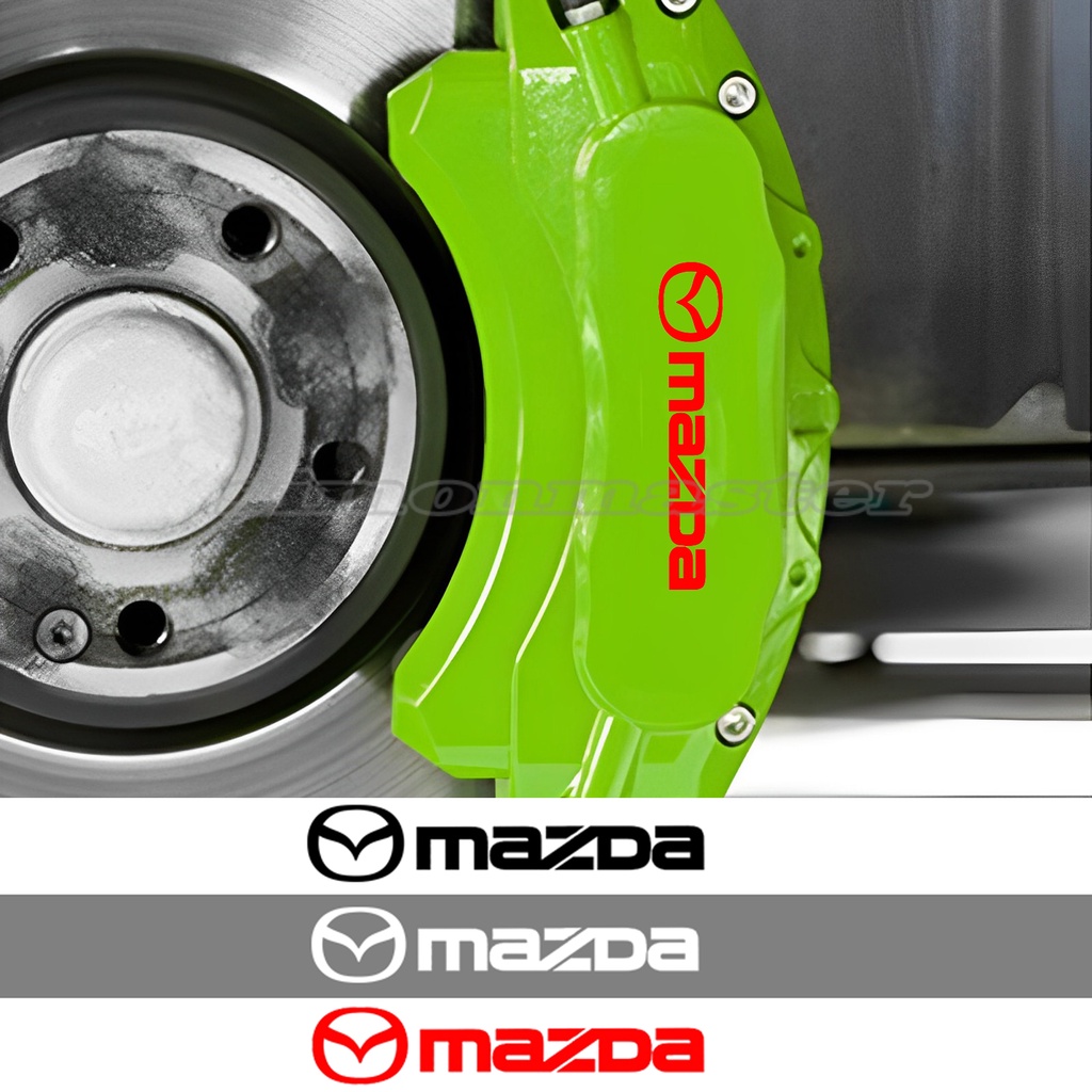 MAZDA 6 件/套防水乙烯基汽車剎車卡鉗貼紙適用於馬自達 CX5 CX3 5 CX8 RX8 汽車車身剎車貼花罩裝飾