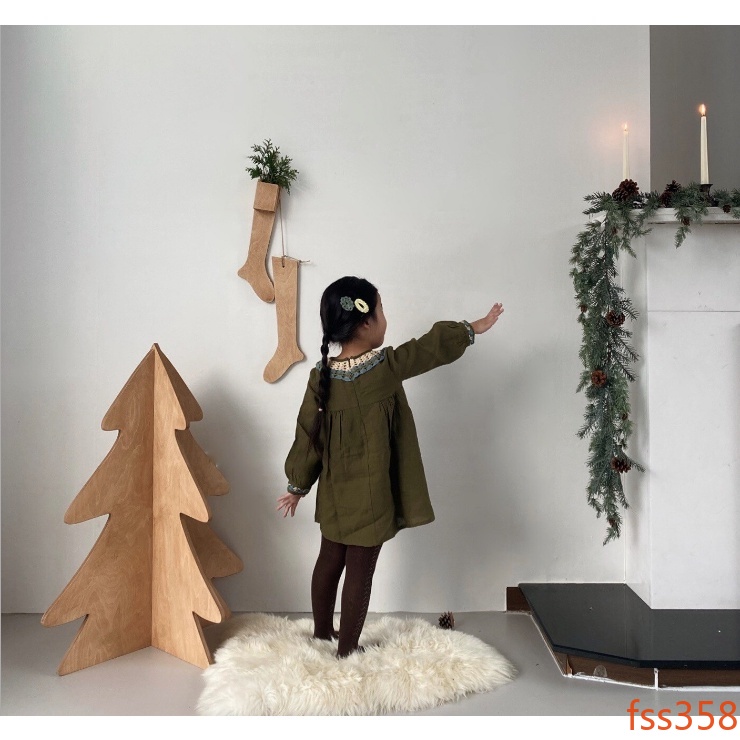 【精選熱銷】ins北歐聖誕節裝飾店鋪店面木質聖誕樹櫥窗場景佈置樹挂件聖誕樹
