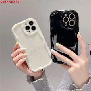 SAMSUNG 可愛的波浪奶油質地防震手機殼適用於三星 Galaxy A02 A02S A03 A03S A14 A24