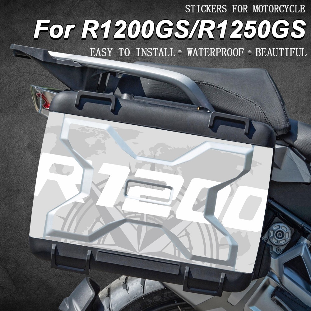 摩托車貼紙防水邊箱貼花 R1200GS 貼紙 2007 適用於 BMW Vario Case R1250GS R 120