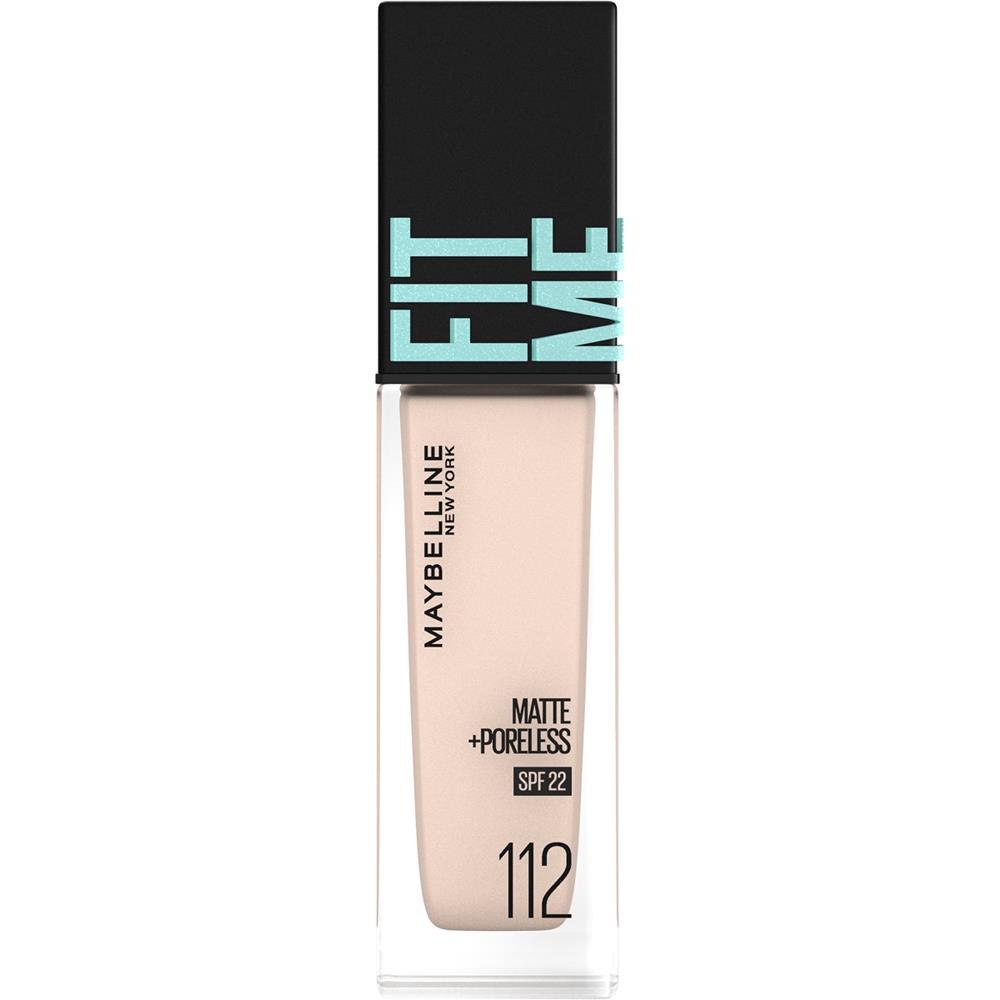 MAYBELLINE媚比琳FIT ME反孔特霧粉底液 SPF22 112