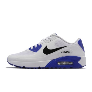 Nike 休閒鞋 Air Max 90 Golf 白 藍 高爾夫球鞋 高球 氣墊 男女鞋【ACS】 CU9978-106