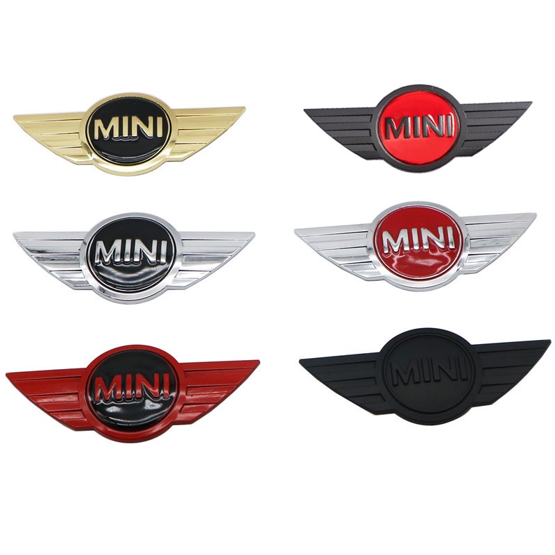 汽車造型 3D 金屬前後行李箱標誌貼紙徽章徽章適用於 Mini Cooper One S R50 R53 R56 R60