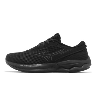 Mizuno 慢跑鞋 Wave Revolt 3 寬楦 全黑 黑 網布 男鞋 美津濃 【ACS】 J1GC2385-01