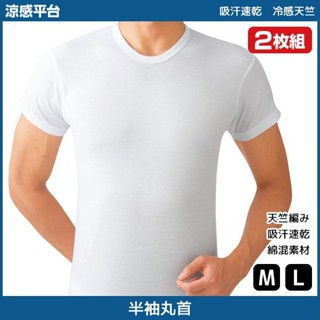 【無國界雜貨舖】特價 Gunze 內衣 吸汗 速乾 冷感 圓領 無袖 短袖 背心 男生 2枚組 成人 男性內衣