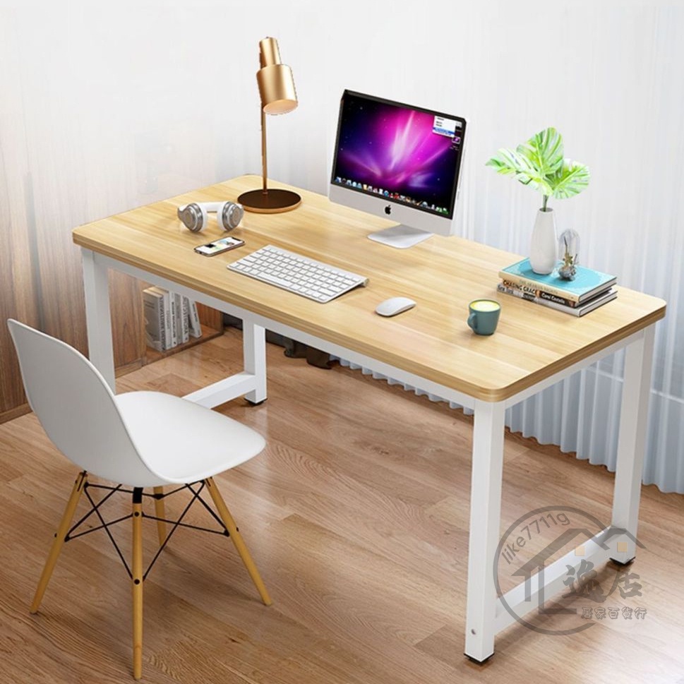 【圓角設計】電腦桌家用 辦公台式現代簡約 學生寫字桌子 出租屋租房