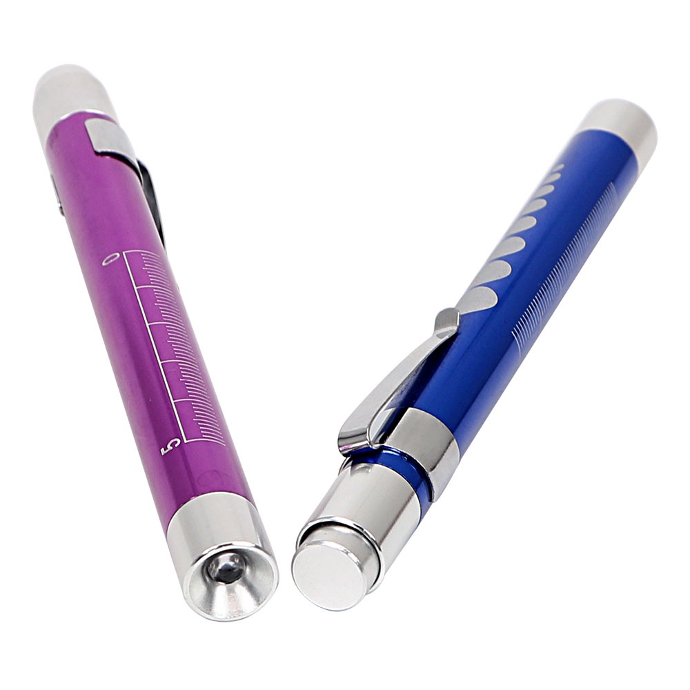可重複使用的便攜式 LED 手電筒醫療急救筆燈手電筒燈帶瞳孔測量醫生護士診斷筆