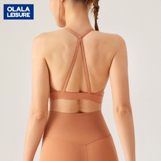 OLALA 細吊帶性感美背運動內衣運動跑步瑜伽背心