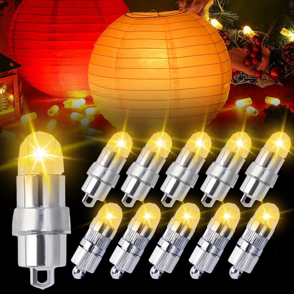 防水迷你 LED 燈泡 / 多用途暖白光 LED 氣球燈 / 聖誕婚禮生日派對燈裝飾 / DIY 氣球花束氣氛佈置小夜燈