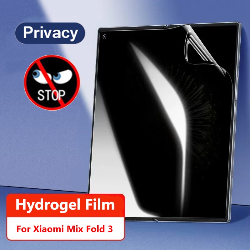 XIAOMI MI 適用於小米 Mi Mix Fold 3 Fold3 5G 全覆蓋隱私屏幕保護膜的防間諜水凝膠膜