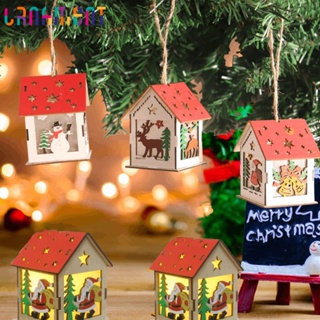 [精選]發光小木屋/聖誕樹風燈籠裝飾/LED小夜燈/創意聖誕屋挂件/聖誕派對裝飾品/
