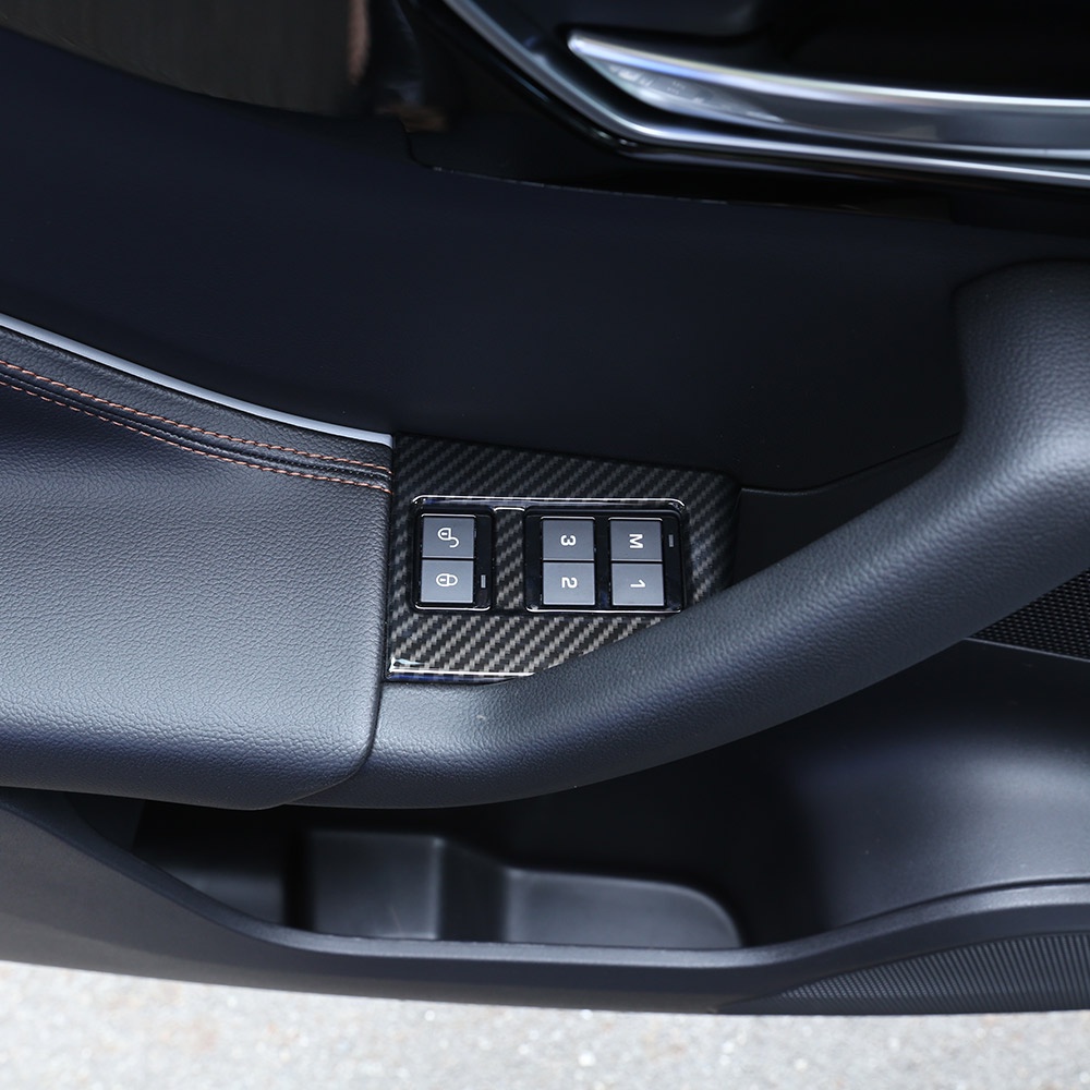 Jaguar 捷豹 f-pace X761 碳纖維 ABS座椅記憶鎖定開關按鈕蓋飾件 左手柄驅動
