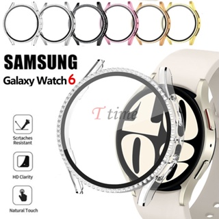 SAMSUNG 三星 Galaxy Watch 6 保護殼 40 毫米 44 毫米 Bling Diamond PC 保