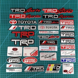 3d 汽車貼紙金屬前後標誌 TRD SPORTS 標誌徽章貼花替換徽章貼紙
